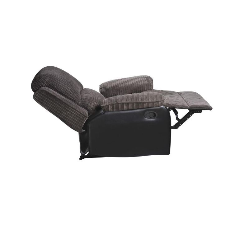 Jky Furniture Classic Design Fabric Matching Leather Manual Recliner with Massage Function