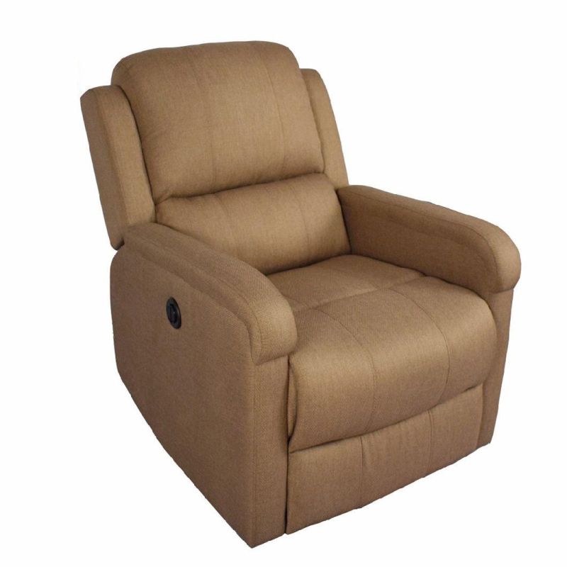 Jky Furniture Fabric Power Recliner Chair with Massage and Heating Functions for Living Room