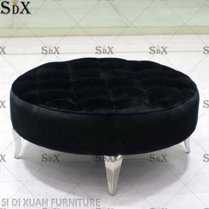 Modern Home and Hotel Chair Living Room Furniture Upholstered Ottoman Sofa Set Stool Bench