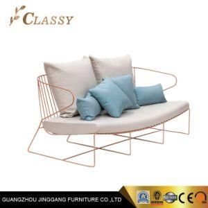 New Style Metal Wire Sofa Loveseat with flexible Cushion