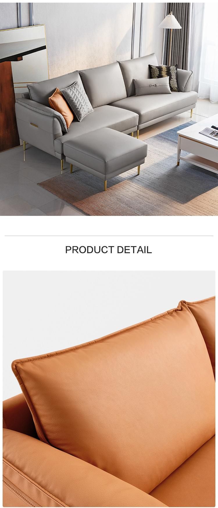 Linsy European Living Room Furniture Luxury Love Seat Grey Lounge Chair Sofa Fabric Sofa S107