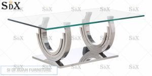 Furniture Modern Tempered Glass Coffee Side Table for Livingroom Furniture
