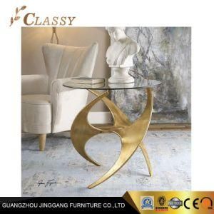 Hotel Bedroom Golden Stainless Steel Mini End Small Side Coffee Table