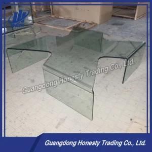 CB200 New Special Design Irregular Glass End Table
