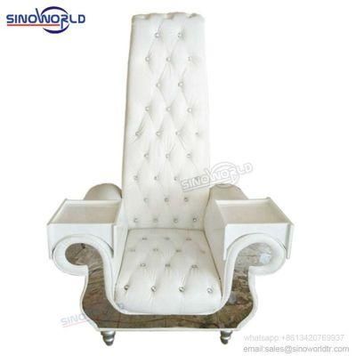 Hotel Wedding High Classical King Chair White Wedding Throne Chairs
