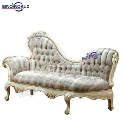 High Quality White Golden Luxury High Back Wedding Salon Throne King Sofa Chair