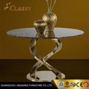 Modern Round Side Table Stainless Steel Endtable