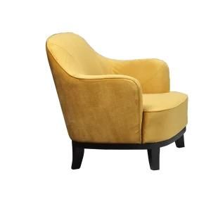 Yellow Leisure Chair with Upholstered for Home Furniture