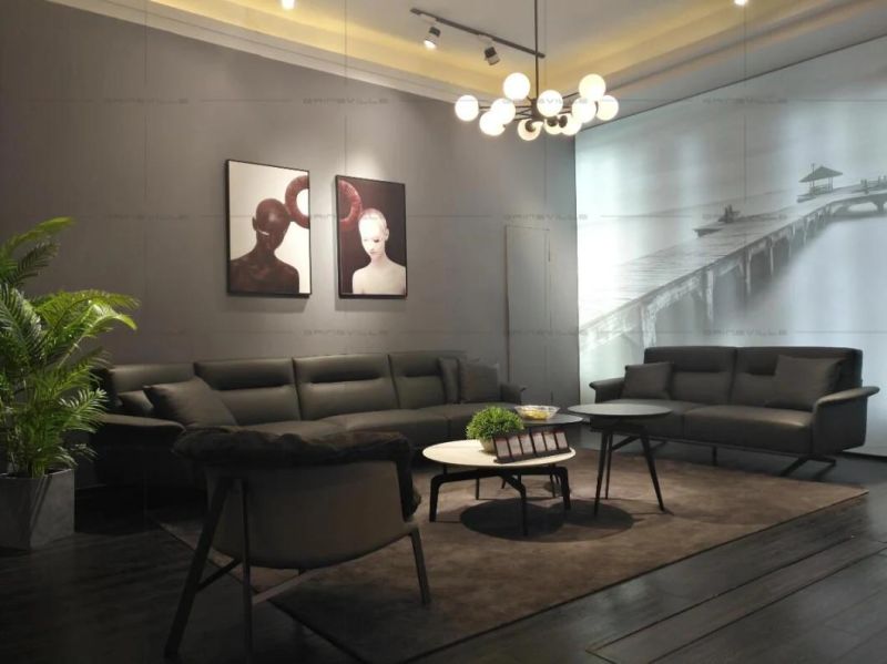 New Modern Home Furniture Multi-Functional Sectional Leather Sofa Living Room Furniture