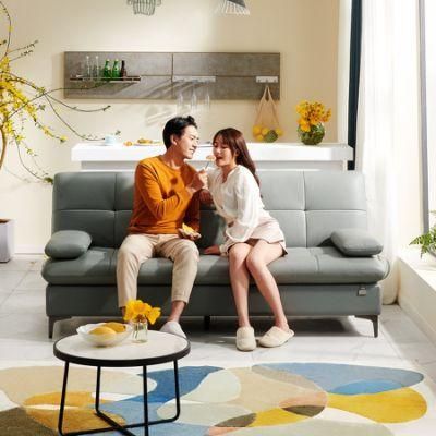 Quanu 102600 Hot Selling Luxury Modern Living Room Home Furniture Leather Folding Sofa Bed Set Furniture