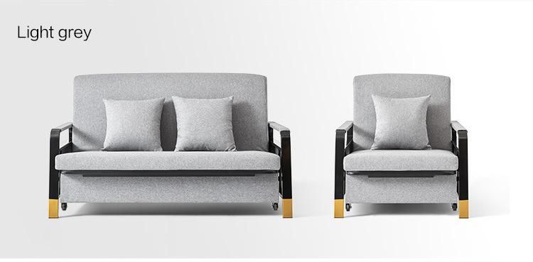 Linsy Triple Seater Metal Folding Modern Corner Sofa Bed Ls182sf3
