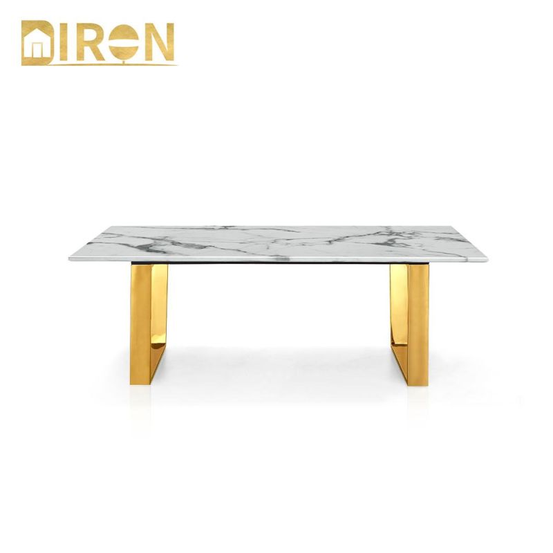 2021 Newest Modern Simple Style Marble Top Tea Center Coffee Table