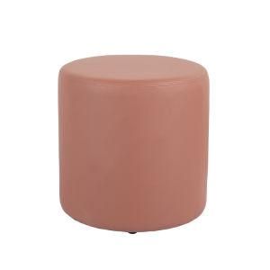 Modern Living Room Stool with Bonded Leather Upholstered in Different Color