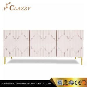Large Storage Classical Black Drawer Cabinet in Solid Wood and Metal Stainess Steel Legs