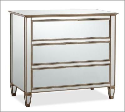 Living Room Furniture China Made 3 Drawer Chest Mirrored Chest