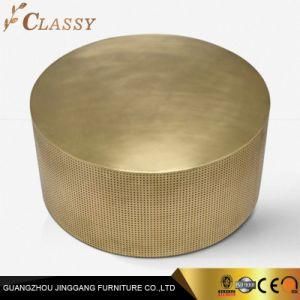 Modern Luxury Round Brss Coffee Table for Living Room