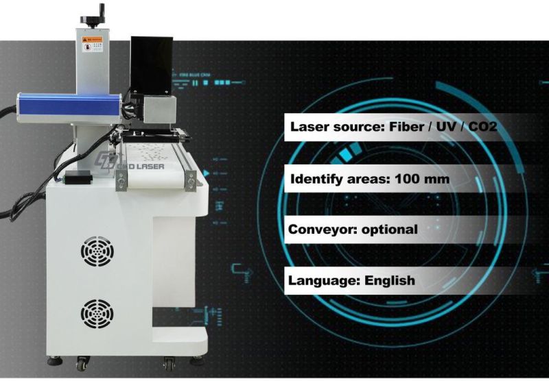 Vision Location Automatically Position Laser Number Writing Machine for Number Name Plate Bottle Phone Case Small Component
