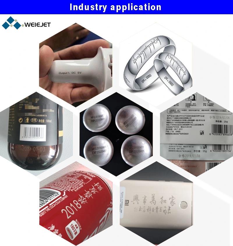 CO2 Desktop High Speed Laser Marking Machine/Laser Printing/Engraving Printer/Machine for Food/Tobacco and Alcohol Package Coding