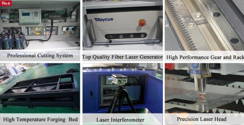 Big Power 500W Metal CNC Fiber Laser Cutting Machine
