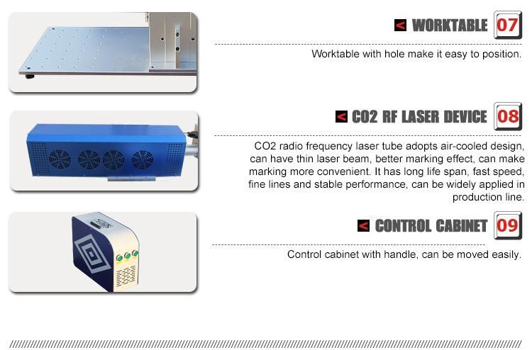 Synard 30W RF Nonmetal Logo CO2 Laser Marking Engraving Machine