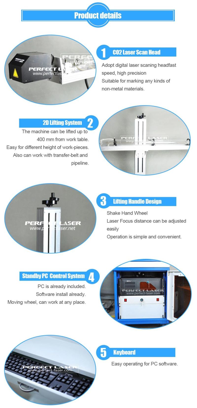 CNC Galvo CO2 Laser Marker Machine