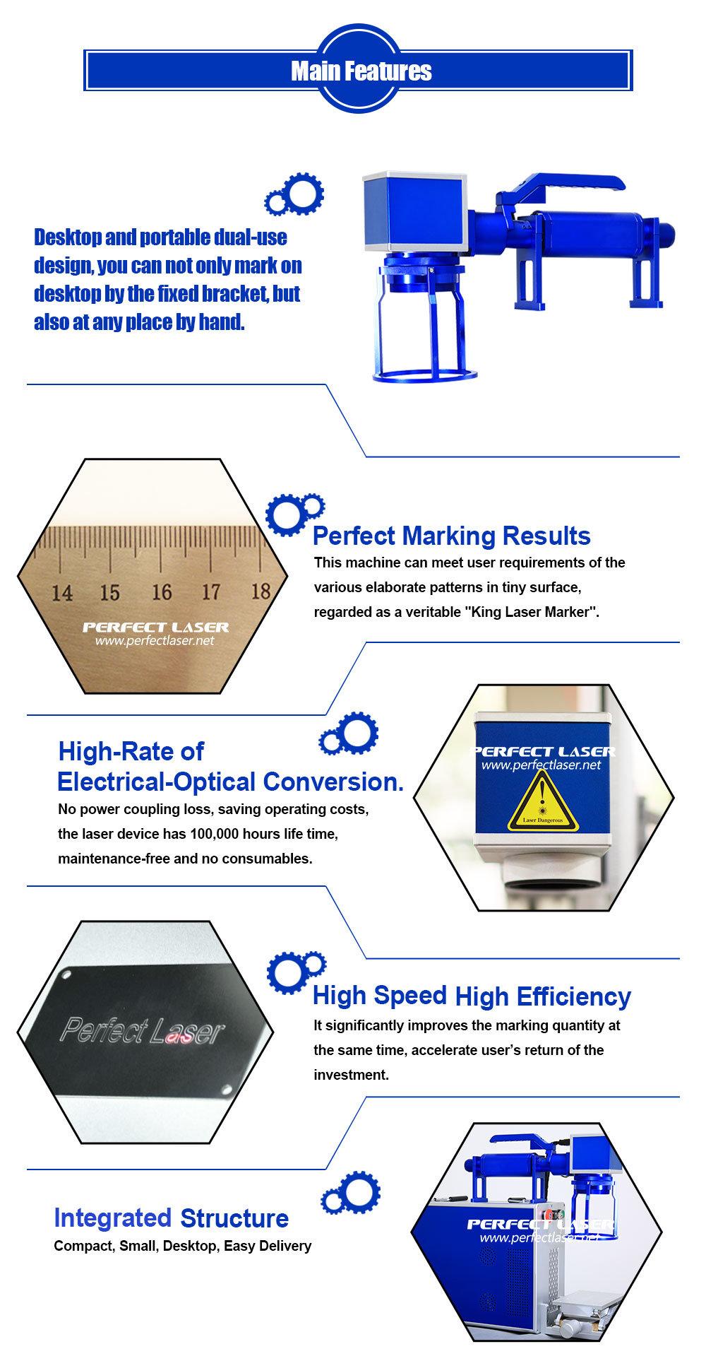 Best Price 20W 30W 50W Handheld Mini Portable/Table Type 3D Metal Fiber Laser Marking Machine