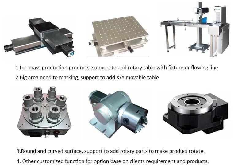 Color Metal Nonmetal Enclosed Fiber Laser Marking Machine 50W 30W