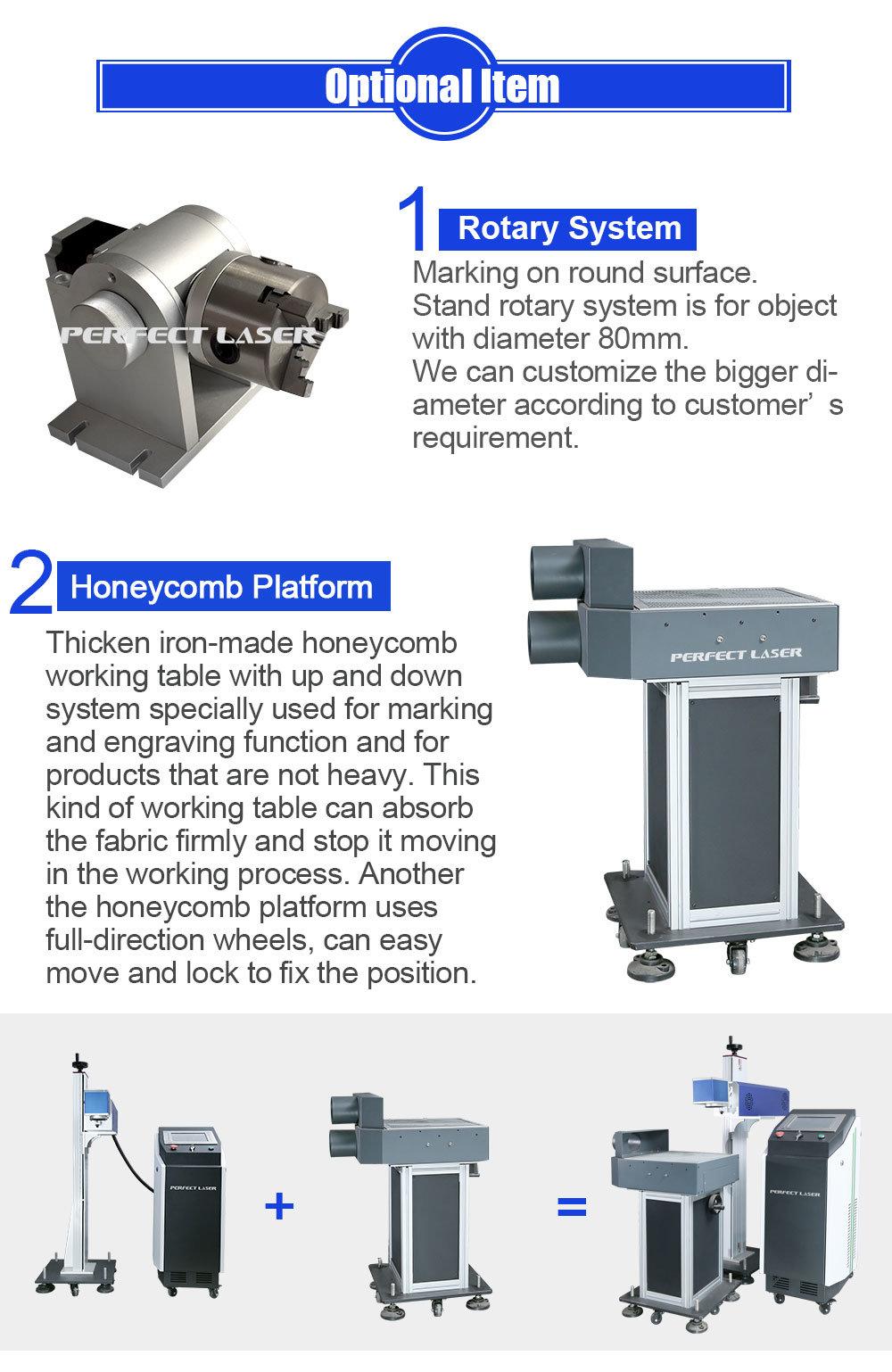 10W 30W 60W CO2 Laser Marking Machine for Plastic Bottle