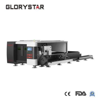 650X300mm, 1300X2500mm, 2000X4000mm CNC Sheet Tube Combine Laser Cutting Machine