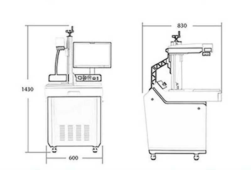 Metal Plastic Coding Laser Marking Machine Price with Reliable Support