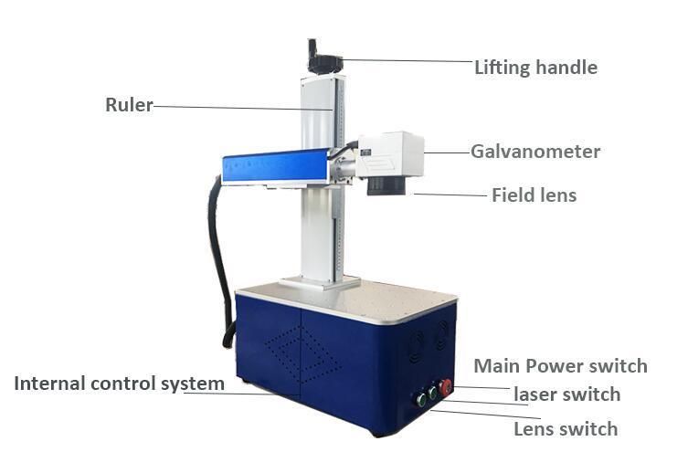 Mobile Watch 20W Portable Mini Laser Engraving Marking Machine