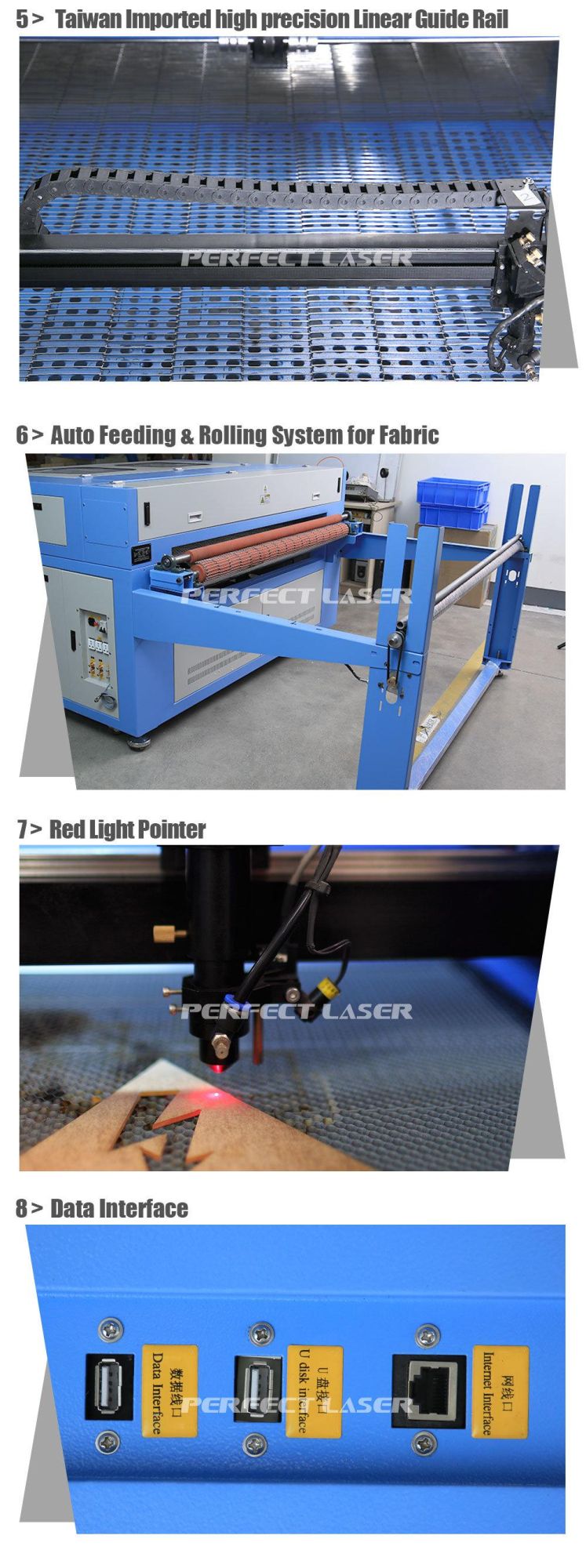 CO2 Fabric Leather Laser Engraving Cutting Machine for Cloth