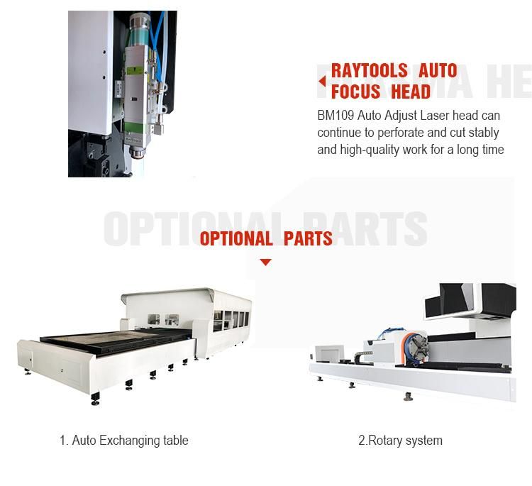 Heavy Duty Fiber Laser Cutting Machine Ca-1325 1530 Metal Plate Cutting Laser Machine for Carbon Steel / Stainless Steel