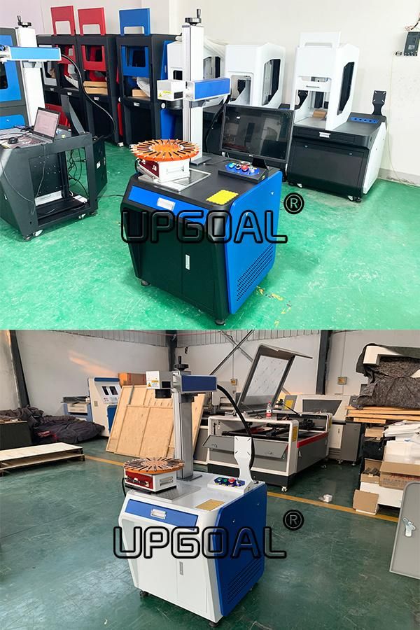 24PCS Pen Logo Number Laser Marker Marking Machine 50W with Rotating Table/Auto Focusing