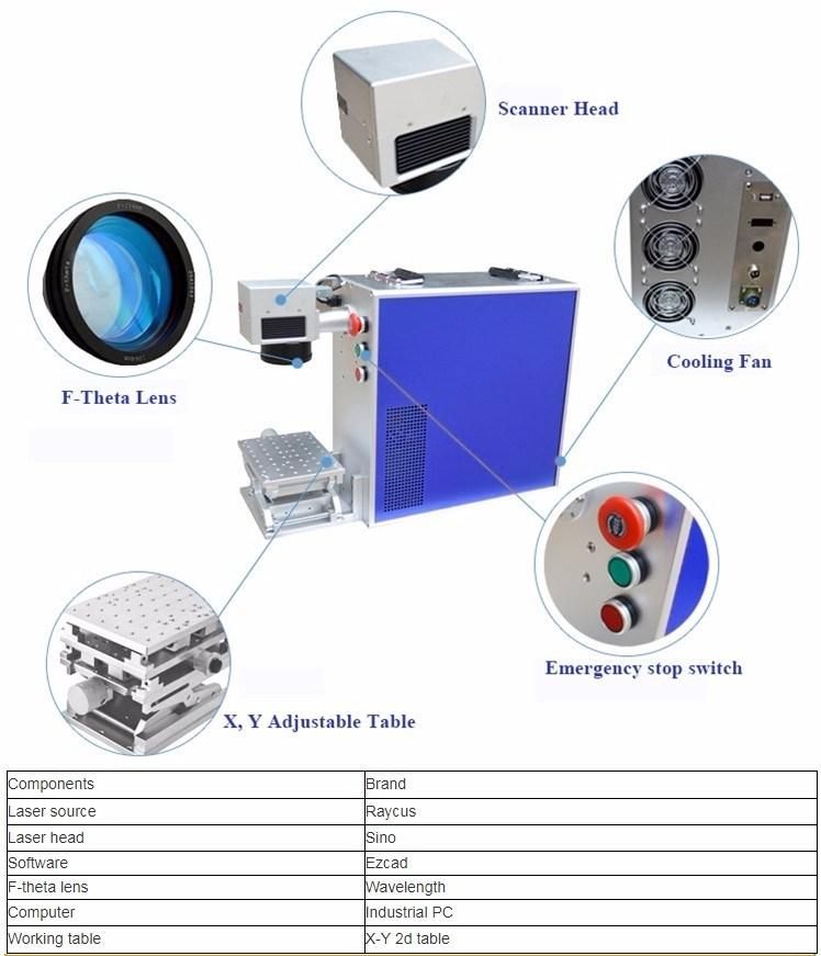 20W 30W Mini Handle Portable Metal Fiber Laser Marking Machine