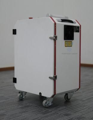 Precision Mold Cleaning Using Laser Technology Mobile Cleaning Tool 50W 100W 200W Fiber Laser Cleaning Machine