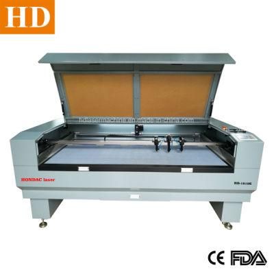 Carpet Mat Rug Wool Felt Laser Cutting Machine 1810 with Double Head