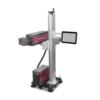 China Flying CO2 Laser Marking Machine on Plastic Price