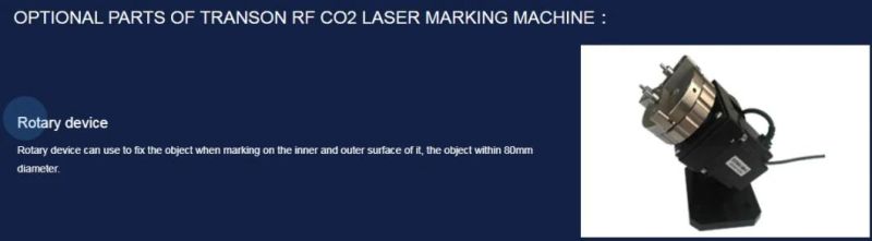 Davi RF Wood Paper Leather 30W CO2 Laser Marking Machine