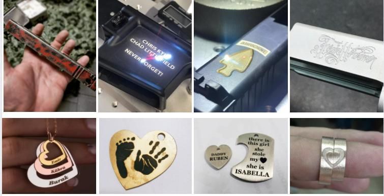 60W Fiber Laser Marker for Metal Ss Brass Engraving