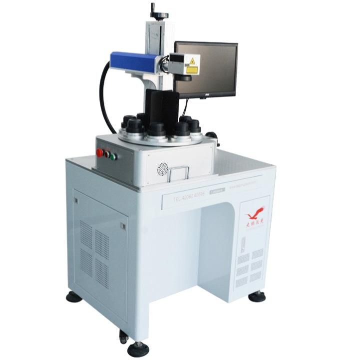 Comstomized 8 Positions Rotary LED Bulb Laser Marking Machine