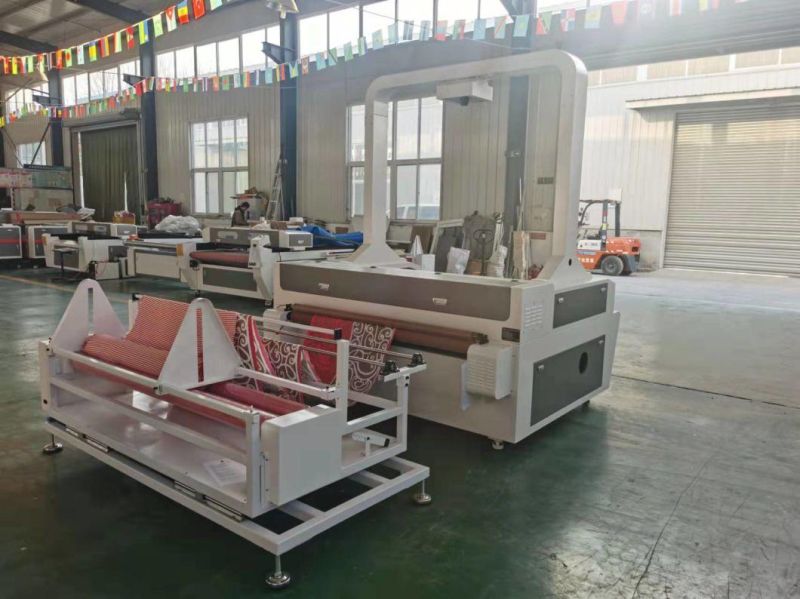 Auto Feeding CNC Laser Cutting Machine for Fabric Fiberglass Leather Garments Cloth 1610 with CCD