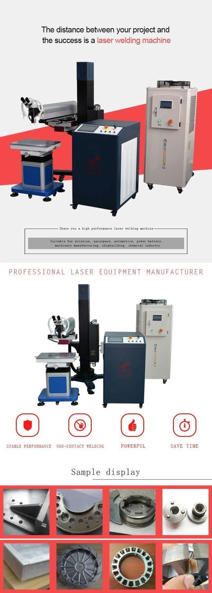 Arm Type Mould Laser Welding Machine 200W 400W Laser Spot Welder