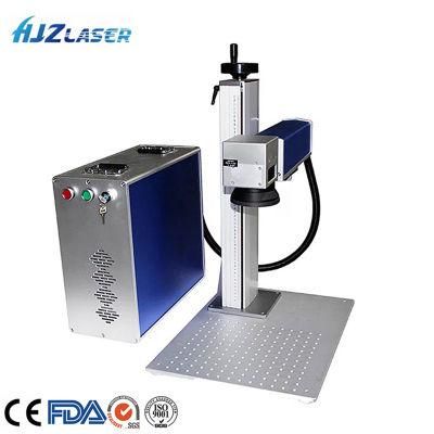Split Type 20W 30W 50W Barcode Fiber Laser Marking Machine for Metal Steel Jewelry Nameplate