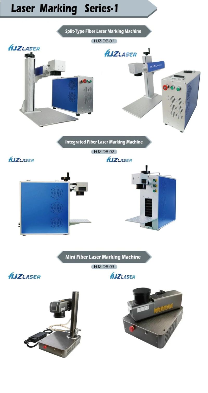 Hjz Laser Marking Machine for Metal Logo Printing Machine