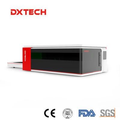 High Speed 6000W Fiber Laser CNC Cutting Machine with Exchange Worktable Price with Housing Cover for Steel Metal Aluminum Brass