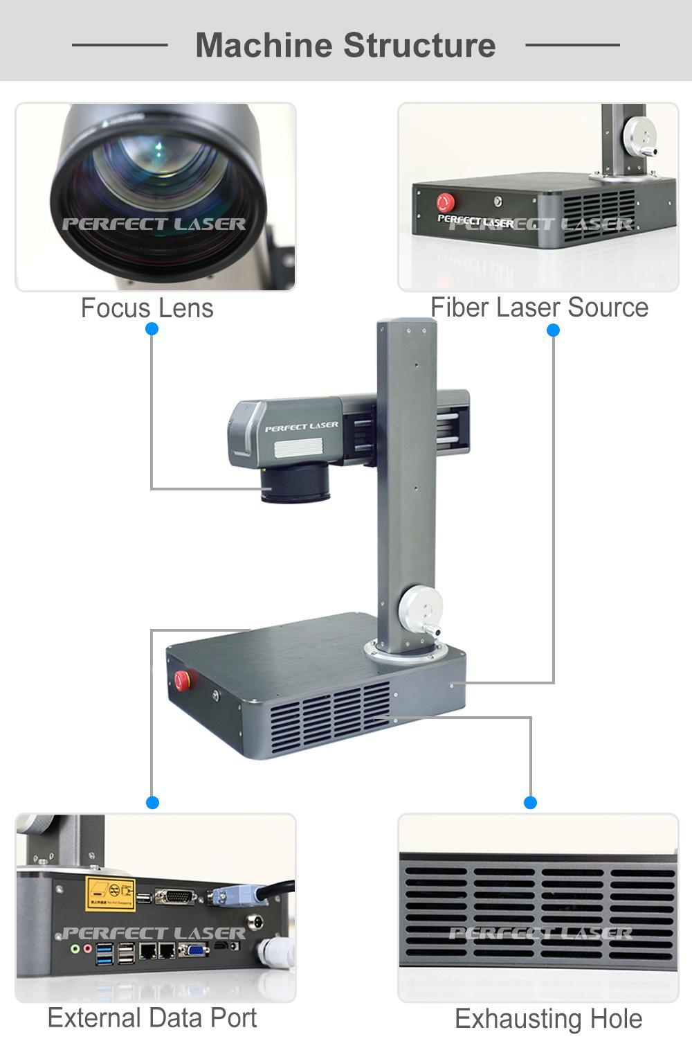 Desktop Mini 20W Metal Logo Fiber Laser Marking Machine
