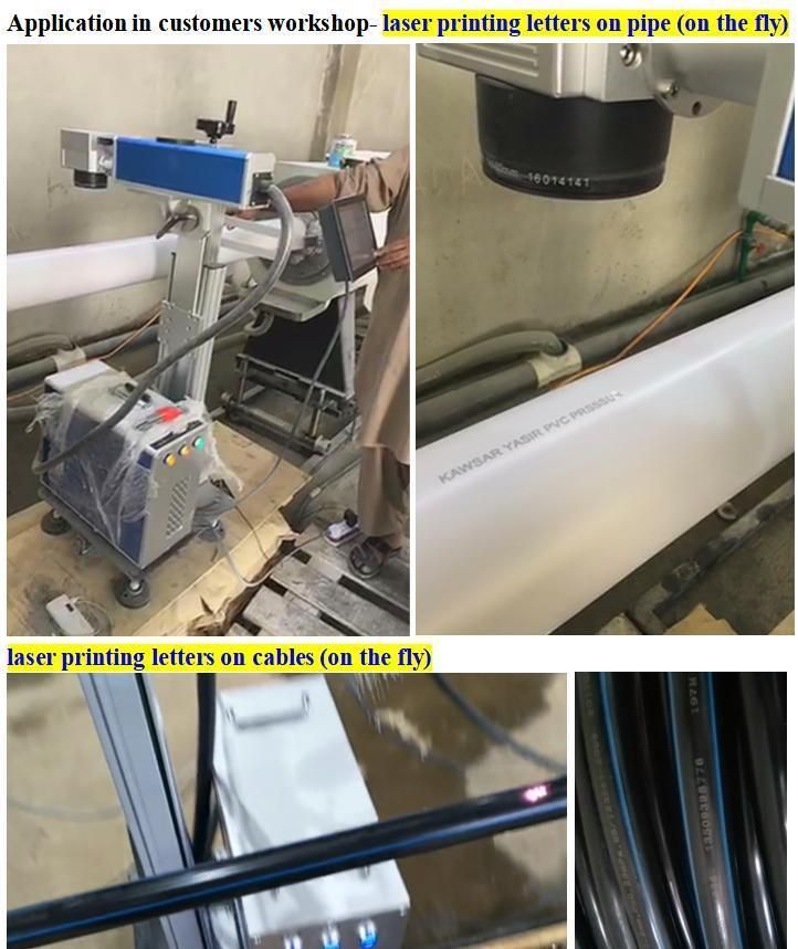 Laser Marking Machine on The Fly 20W 30W Laser Printer Laser Printing Machine