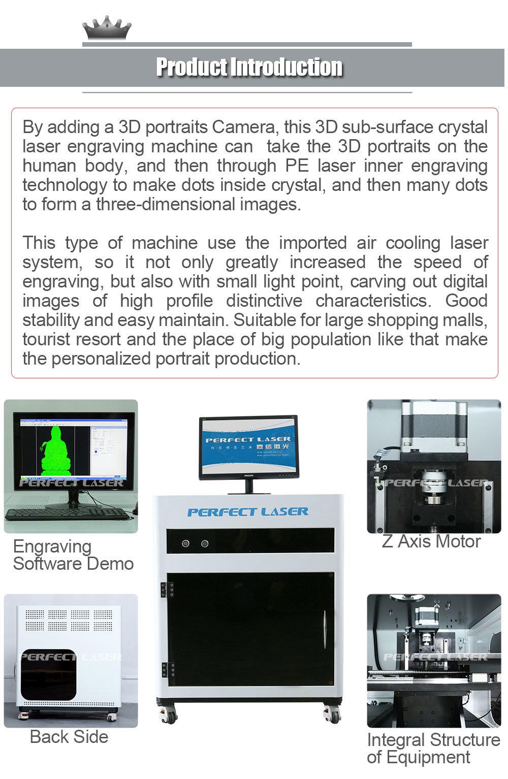 PE-Dp-A2 Wedding Gift Decoration 3D Crystal Laser Photo Engraving Machine
