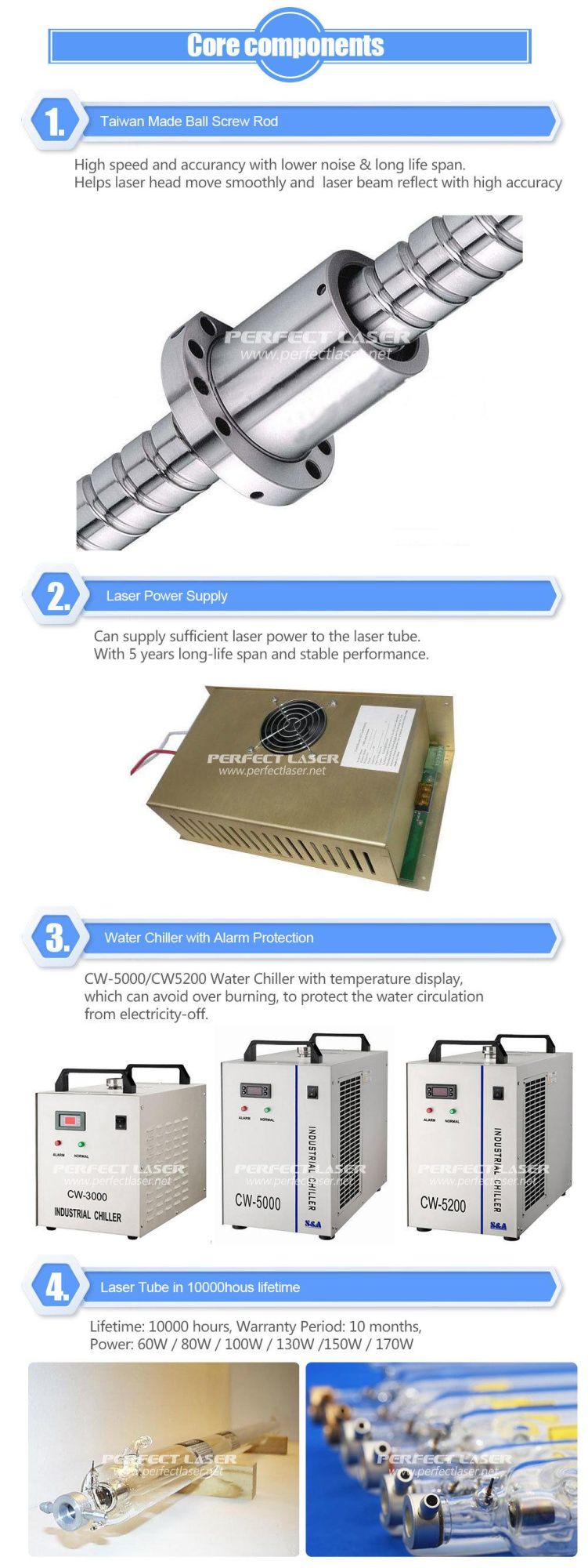 80W 100W Acrylic Plastic CO2 Laser Engraving Cutting Machine